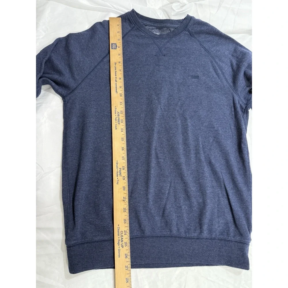 Levi's Mens‎ Medium Blue Long Sleeve Crewneck Sweater Sweatshirt Preowned